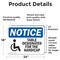 Signmission Table Designated For The Handicapped Sign With Symbol, 24 in W x Rectangle, Vinyl Decal OS-2PACK-NS-D-1824-L-18521 - alternate 4